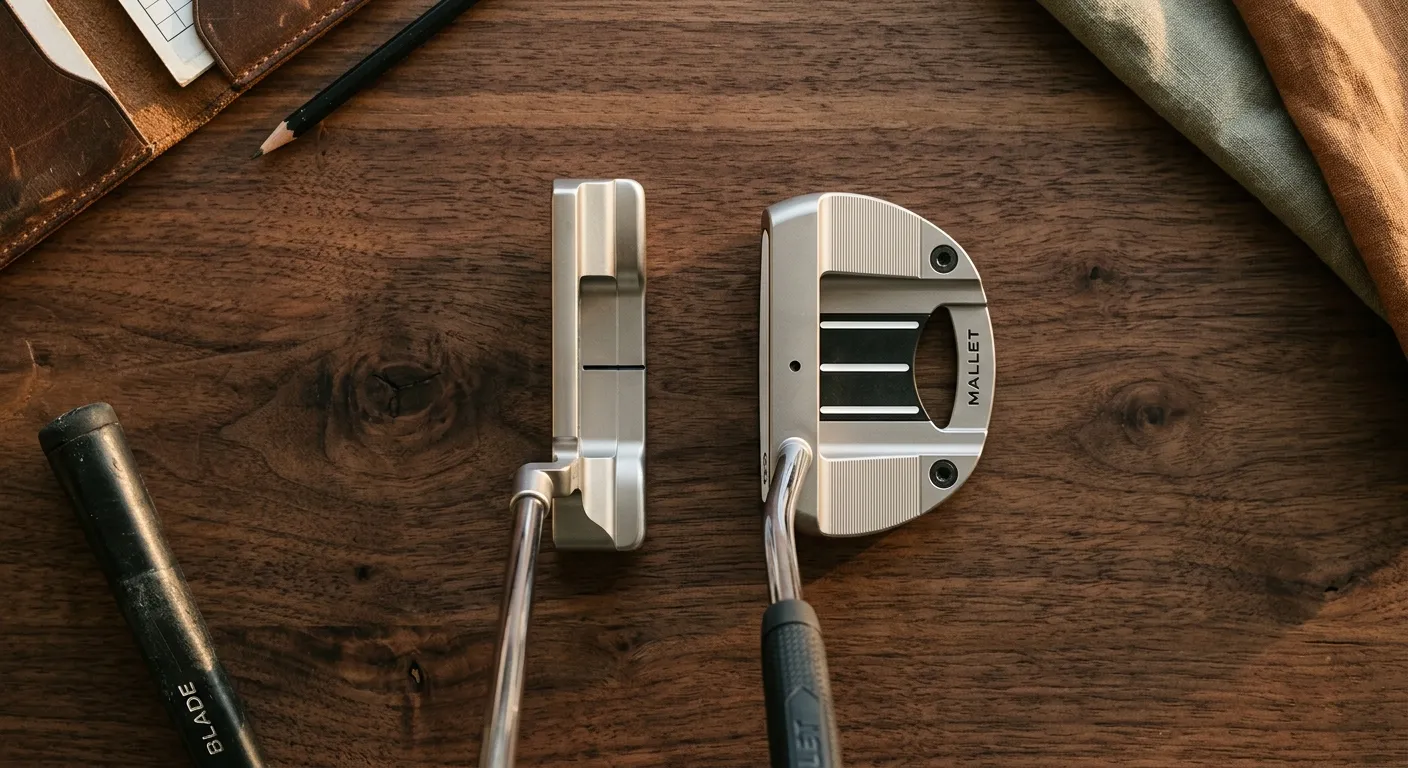 Putter 怎麼選：Blade vs Mallet 完整比較、業餘該選哪一個