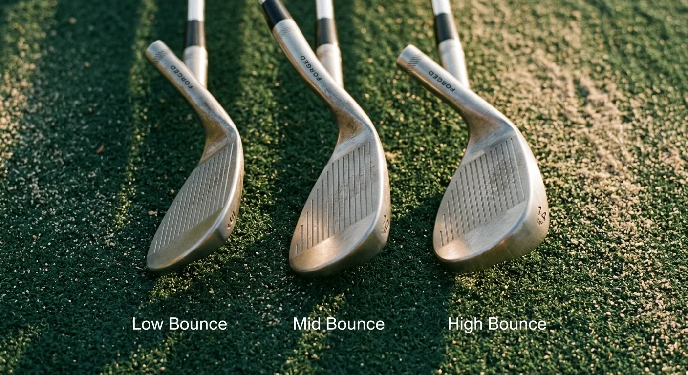 PW、SW、LW 三支 Wedge 桿面 Bounce 角度差異
