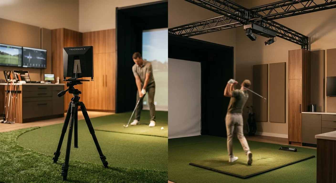 Trackman vs Uneekor 完整比較：商業場館用哪個、家用買哪個