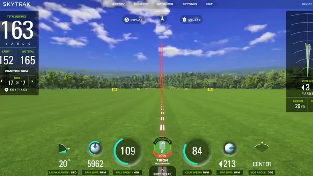 7號鐵桿數據比較 (SkyTrak vs. Trackman)